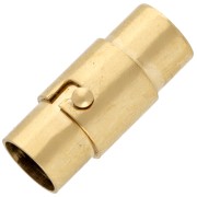 Chiusura magnetica per cordino da 6 mm - Acciaio inox 304 Gold x1|raw }}