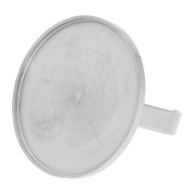 Anello sottile regolabile per cabochon a base piatta da 25 mm - Acciaio inox 304 x1