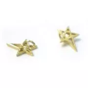 Separatore stella 2 anneaux mm.11 dorato satinato x1