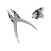 Pinze parallele piatte con punta di nylon