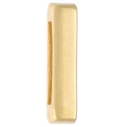 Farfallina con lettera dell'alfabeto 15x3,5 mm - I - per nastro da 10 mm - Dorata con oro fino x1