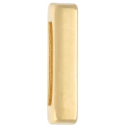 Spingitore lettera alfabetica 15x3,5 mm - I - per pizzo 10 mm - Dorato con oro fino x1
