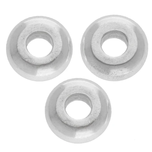 Perline lisce a rondelle 7,5 mm - Impiallacciatura in argento fino invecchiato x5