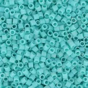 Miyuki Delica 15/0 DBS0878 - Mat Opaque Turquoise Green AB x5g