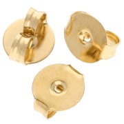 Spingitore - Poussette pour clous d'oreilles 9x8 mm - Dorato con oro fino x1