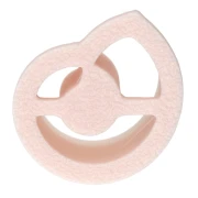 Tagliabiscotti a guscio di lumaca 18x15 mm in polimero biodegradabile - Beige x1