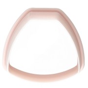 Tagliabiscotti trapezoidale arrotondato 26x29 mm in polimero biodegradabile - Beige x1