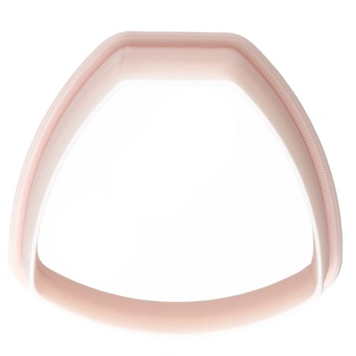 Tagliabiscotti trapezoidale arrotondato 26x29 mm in polimero biodegradabile - Beige x1