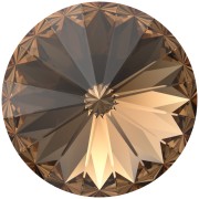 Cabochon Swarovski 1122 Rivoli 14 mm - Topazio fumé chiaro reinventato x1