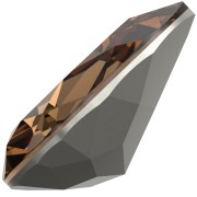 Cabochon Swarovski 4320 8x6 mm - Topazio fumé chiaro reinventato x1