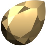 Cabochon Swarovski 4320 18x13 mm - Crystal Aurum x1|raw }}