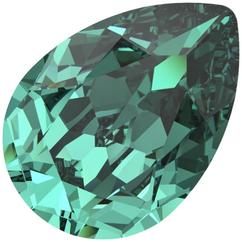 Cabochon Swarovski 4320 14x10 mm - Verde Caraibi ricreato x1
