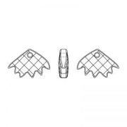 Pendente Zinnia Swarovski 6902 16,5x25 mm Crystal  x1