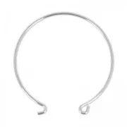 Braccialetto jonc da decorare 57 mm Placcatura argento fino x1