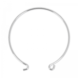Braccialetto jonc da decorare 57 mm Placcatura argento fino x1