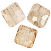 Perla quadrata 8 mm - Fantasy Square Swarovski 5035 - Crystal Golden Shadow x1