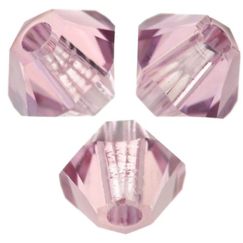 Biconi Swarovski 5328 da 3 mm -Light Rose Blue Shade x50