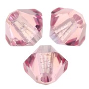 Biconi Swarovski 5328 da 3 mm - Light Rose Moonlight x50
