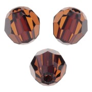Sfere Swarovski 5000 4 mm Smoked Amber x20|raw }}