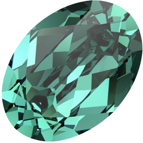 Cabochon Swarovski 4120 14x10 mm - Verde Caraibi reinventato x1