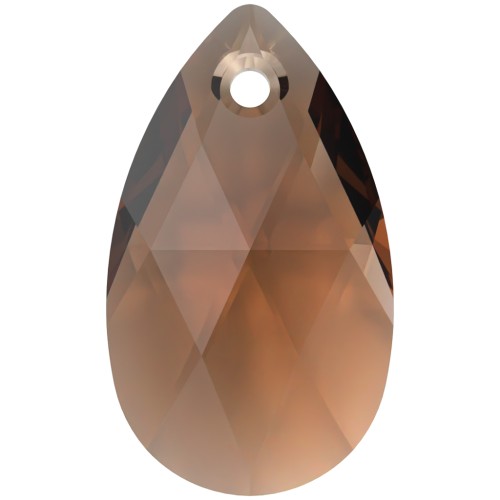 Teardrop Swarovski 6106 22 mm - Topazio affumicato ricreato x1