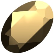 Cabochon Swarovski 4120 6x4 mm - Crystal Aurum x1|raw }}