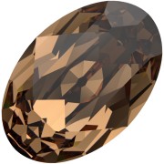 Cabochon Swarovski 4120 6x4 mm - Topazio fumé chiaro reinventato x1