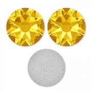 Swarovski 3 mm Light Topaz strass adesivi x36