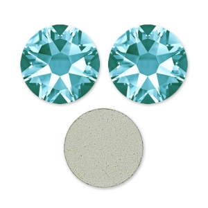 Swarovski 4 mm Light Turquoise strass adesivi x36
