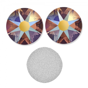 Strass da incollare Swarovski mm. 4 Topaz Shimmer x36