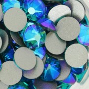 Strass da incollare Swarovski mm. 6 Blue Zircon Shimmer x10