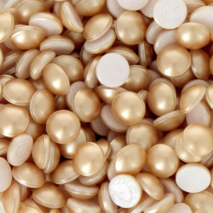 Strass Hotfix Swarovski 2080/4 - 4 mm Perla d'oro vintage x20