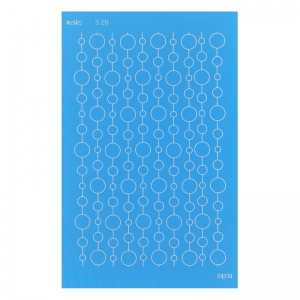 Silk Screen Moiko 74x105 mm- Motif chaine perlée 3.26