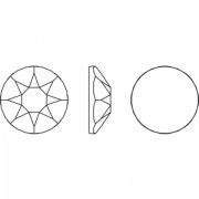 Cristallo puro Strass Hotfix 5 mm - Topazio x36