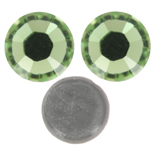 Cristallo puro Strass Hotfix 5 mm - Peridoto x36
