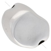 Perla barocca irregolare - Impiallacciatura in argento fino invecchiato x1