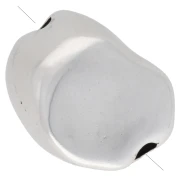 Perla barocca irregolare - Impiallacciatura in argento fino invecchiato x1