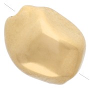 Perla barocca irregolare 12x9 mm - Dorata con oro fino x1|raw }}