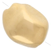 Perla barocca irregolare 12x9 mm - Dorata con oro fino x1