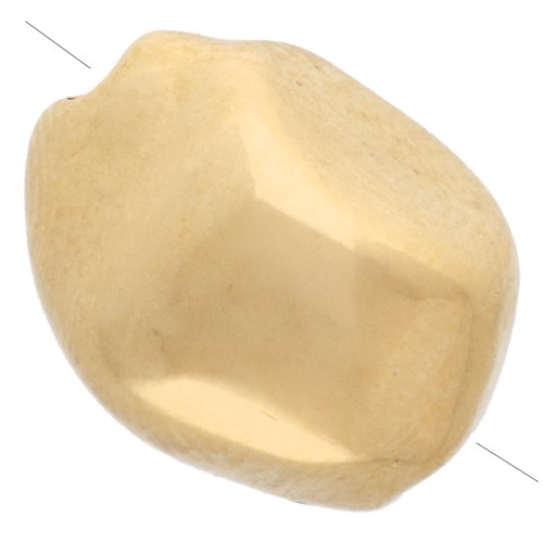 Perla barocca irregolare 12x9 mm - Dorata con oro fino x1