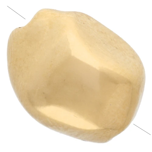 Perla barocca irregolare 12x9 mm - Dorata con oro fino x1