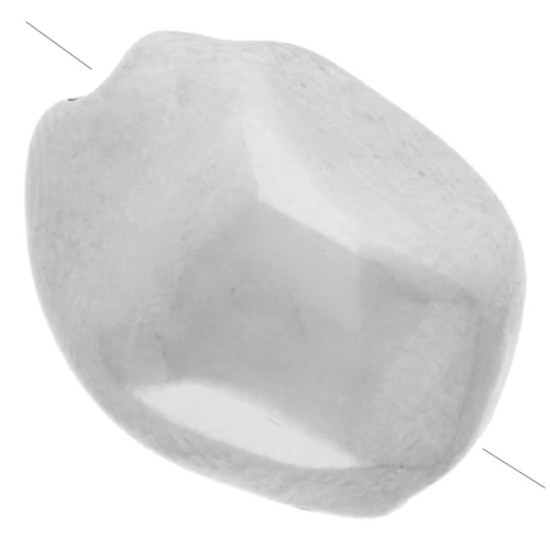 Perla barocca irregolare 12x9 mm - Impiallacciatura in argento fino invecchiato x1