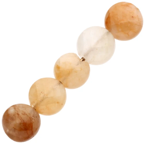 Perline piatte sfaccettate - palette 4,5 mm gemma color giada gialla x10