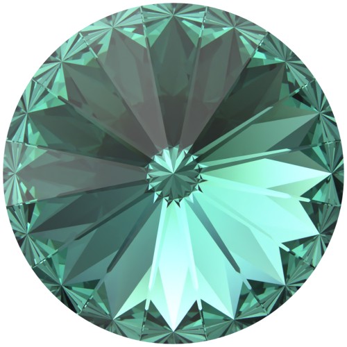 Cabochon Swarovski 1122 Rivoli 14 mm - Verde Caraibi ricreato x1