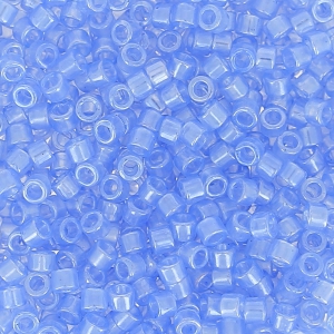 Miyuki Delica 11/0 DB1475-1 - Trasparente, azzurro cielo chiaro lucido x 8 g