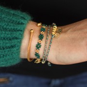 Trottole in cristallo Swarovski 5328 3 mm - Emerald x1440