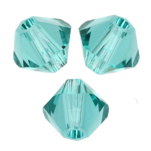 Swarovski crystal spinning tops 5328 4 mm - Reinvented Caribbean Green x50