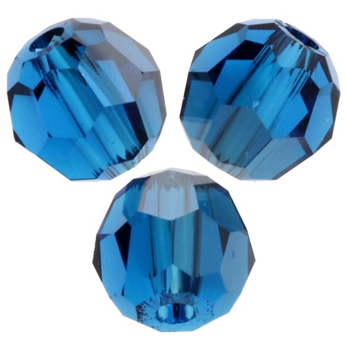 Swarovski 5000 4 mm perline rotonde - Capri Blue Satin x20