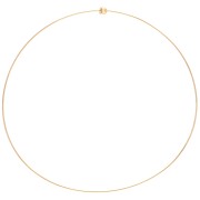 Girocollo rigido da 1,1 mm con chiusura a sfera - Acciaio inossidabile 304 Gold x15cm