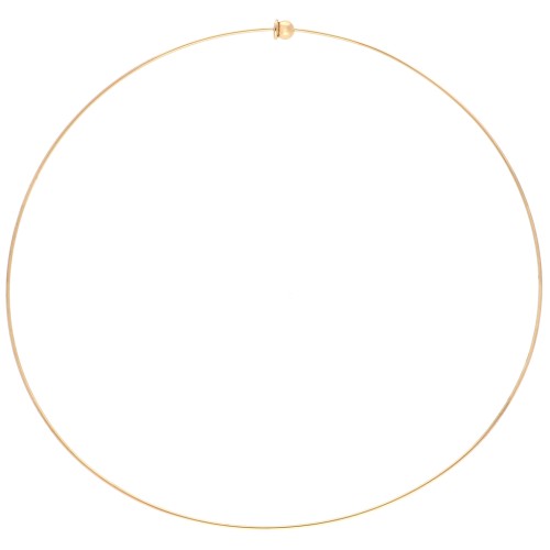 Girocollo rigido da 1,1 mm con chiusura a sfera - Acciaio inossidabile 304 Gold x15cm